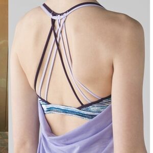 Lululemon Lighten Up Tank Heathered Lilac / Blurry Belle Multi / Deep Zinfandel